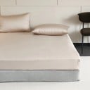 Hedvábné napínacie prestieradlo 180 x 200 x 30 cm 100% morušové hodváb Luxusné prestieradlo na matrac Elastická guma po obvode 14