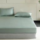 Hedvábné napínacie prestieradlo 200 x 200 x 30 cm 100% morušové hodváb Luxusné prestieradlo na matrac Elastická guma po obvode 11