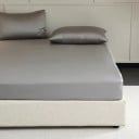 Hedvábné napínacie prestieradlo 200 x 220 x 30 cm 100% morušové hodváb Luxusné prestieradlo na matrac Elastická guma po obvode 8