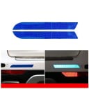 Heijastavat autotarrat 2 kpl paremman näkyvyyden saavuttamiseksi hämärässä ja yöllä Kapeat nauhat takapuskurille Mitat 21,5 x 2,5 cm 2