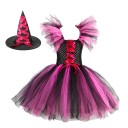 Heksekostume til piger med hat Halloween-kostume Heksekostume til piger Karnevalskostume 1