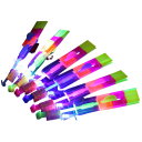 Hélicoptère lumineux à lancer 10 pcs 1