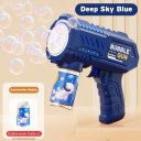 Helt automatisk bubblapistol barnleksak plastset för utomhusspel och fester säker för barn färgglad 4