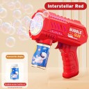 Helt automatisk bubblapistol barnleksak plastset för utomhusspel och fester säker för barn färgglad 3
