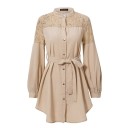 Hemd-Minikleid mit Spitze 1