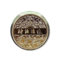 Herdenkingsmunt met Chinese draak 4 x 0,15 cm Verzamelmunt verguld met Chinese dierenriem draak Metalen Chinese munt voor het jaar van de Draak in transparante hoes 2