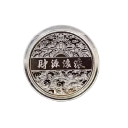 Herdenkingsmunt met Chinese draak 4 x 0,15 cm Verzamelmunt verguld met Chinese dierenriem draak Metalen Chinese munt voor het jaar van de Draak in transparante hoes 4