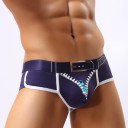 Heren boxershort van katoen met riem- en ritsmotief J3059 7