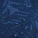 Heren casual waterdichte jas met capuchon en rits met bladerenmotief polyester 4