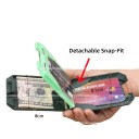 Heren compacte portemonnee 8 x 7 x 3 cm Polycarbonaat Luchtvaartaluminium Synthetica RFID bescherming Drukknopopening 4