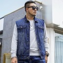 Heren denim vest F1276 6