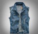 Heren denim vest F1284 8