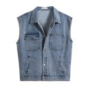 Heren denim vest F1316 5
