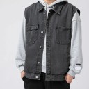 Heren denim vest F1316 1