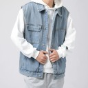 Heren denim vest F1316 2