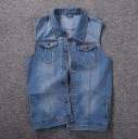 Heren denim vest S93 7