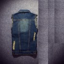 Heren denim vest 1