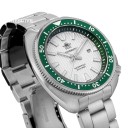 Heren duikhorloge met datum Ribbelvormige wijzerplaat Saffierglas Waterdicht 200 m Behuizing 43,8 mm Roestvrij staal 316L Voor zwemmen en duiken 6