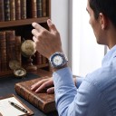 Heren duikhorloge met datum Ribbelvormige wijzerplaat Saffierglas Waterdicht 200 m Behuizing 43,8 mm Roestvrij staal 316L Voor zwemmen en duiken 3