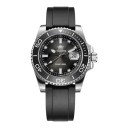 Heren duikhorloges met datum Rubber band Waterdicht 200 m Keramische bezel Behuizing 41 mm Roestvrij staal 316L Voor zwemmen en duiken 9