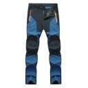 Heren dunne en flexibele trekkingbroek voor kamperen, slijtvast met versterkte knieën, ritszakken en riemlussen 2