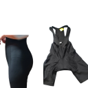 Heren fietsshorts met bretels en elastische schouderbanden elastaan polyester ergonomische pasvorm voor weg- en recreatief fietsen 4