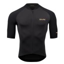 Heren fietssportshirt met korte mouwen en rits met 3 achterzakken voor fietsen en sport 5