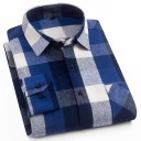 Heren geruit overhemd F414 10