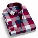 Heren geruit overhemd F414 11
