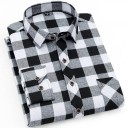 Heren geruit overhemd F504 9