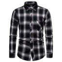 Heren geruit overhemd F642 12