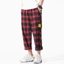 Heren geruite broek F1385 5