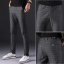 Heren geruite broek F1586 1