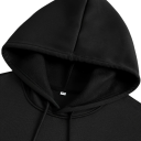 Heren hoodie met zakken Effen sport hoodie met een fijn kompaspatroon aan de voorkant en op de achterkant Comfortabel polyester materiaal 6