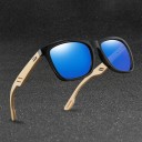 Heren houten zonnebril E2114 2