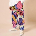 Heren joggingbroek met patroon F1517 4