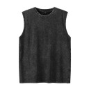 Heren Katoenen Tanktop Effen Uitvoering Ronde Hals Comfortabele Rechte Snit Ademend Materiaal Voor Sport en Vrije Tijd 4