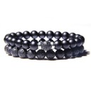 Heren kralenarmband 2 stuks H593 1