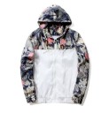 Heren lente/herfstjas met bloemen J937 5
