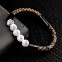 Heren leren armband H252 12