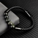 Heren leren armband H252 15