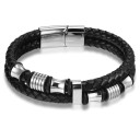 Heren leren armband H258 2