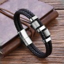 Heren leren armband H269 3