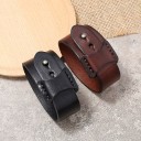 Heren leren armband H425 3