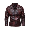 Heren leren jas F1147 6