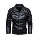Heren leren jas F1147 4