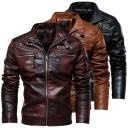 Heren leren jas F1147 1