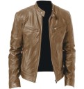 Heren leren jas F1189 6