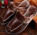 Heren leren pantoffels A2264 5