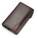 Heren leren portemonnee groot M654 2
